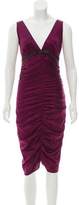 Thumbnail for your product : Miguelina Bow-Accented Midi Dress