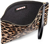 Thumbnail for your product : Marni Leopard Zip Calf Hair Pochette