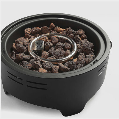 Latitude Run 15-inch Outdoor Portable Gas Fire Pit, Tabletop Fire Pit with Quick Connect Regulator