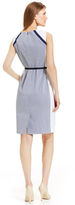 Thumbnail for your product : Jones New York Sleeveless Colorblocked Belted Sheath Dress