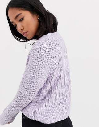 Only Petite rib knitted jumper