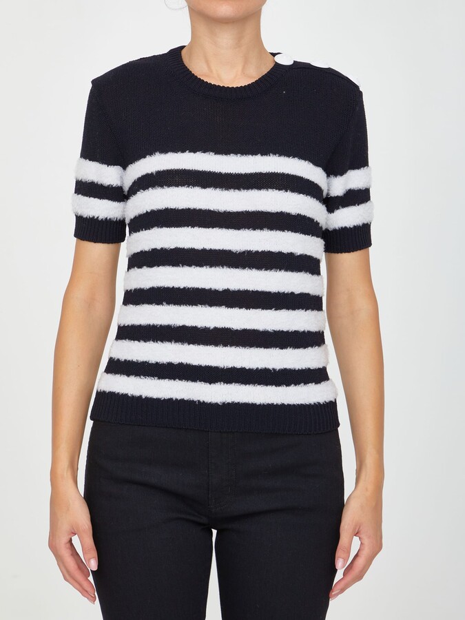 Black Stripe Tee | Shop The Largest Collection | ShopStyle