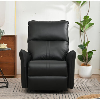 Latitude Run Rocking Recliner Chair with 360° Swivel Function - Ideal for Nursery Bedroom Living Room & Home Theater.