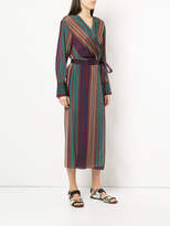 Thumbnail for your product : CITYSHOP striped long wrap dress