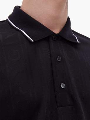 Givenchy Logo-jacquard Technical Polo Shirt - Mens - Black