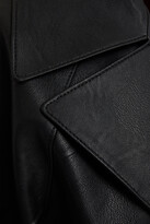 Thumbnail for your product : Sara Battaglia Double-breasted faux leather jacket