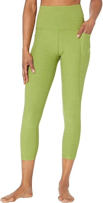 Beyond Yoga Spacedye Out Of Pocket High Waisted Capri Leggings (Fern Green  Heather) Women's Casual Pants - ShopStyle