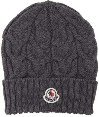 Moncler Wool Cable Knit Hat