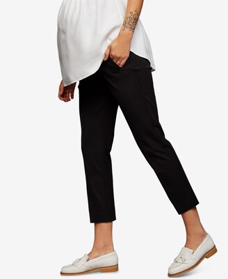 A Pea in the Pod Curie Secret Fit Over the Belly Slim Ankle Maternity Work Pants