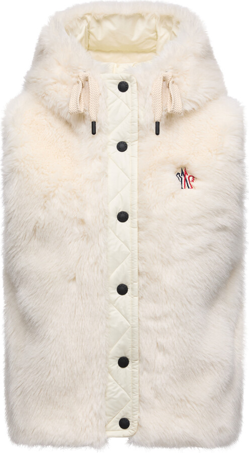 MONCLER GRENOBLE Moncler Arve Hooded Teddy Down Vest, Women,