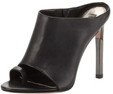 Thumbnail for your product : BCBGMAXAZRIA Dag Smooth Leather Toe-Loop Mule Sandal, Black