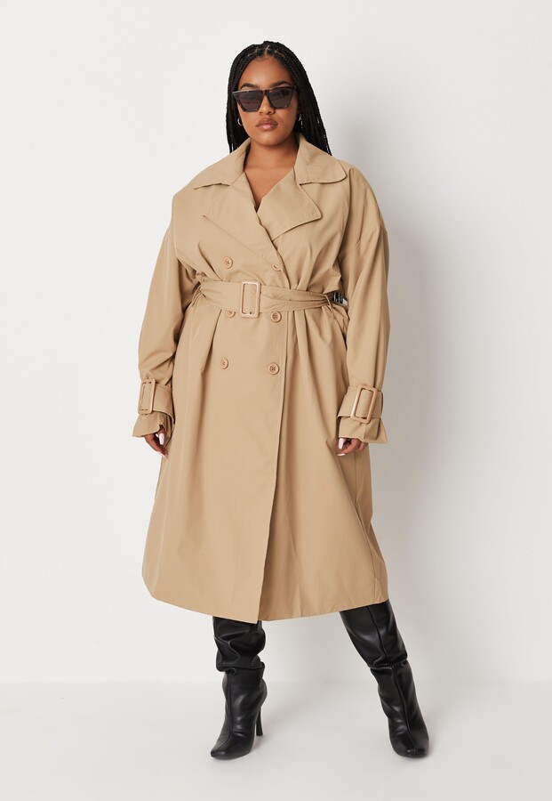 plus size spring trench coats