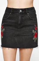 Thumbnail for your product : PacSun Rose Embroidered Black Skirt