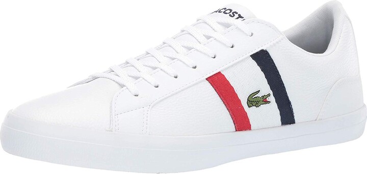 red lacoste sneakers