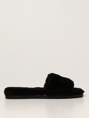 tory burch black flat sandals