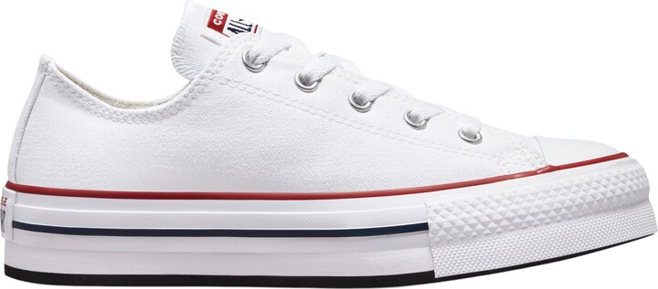 Converse Kids' Grade School EVA Lift Low Shoes, Size 3.5, Black/White