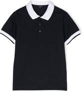 Thumbnail for your product : Il Gufo Contrasting-Panel Detail Polo Shirt