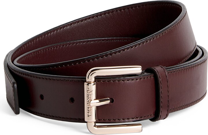 MAX MARA BLACK LEATHER NEWPLATE15 BELT MAX MARA - NEWPLATE15