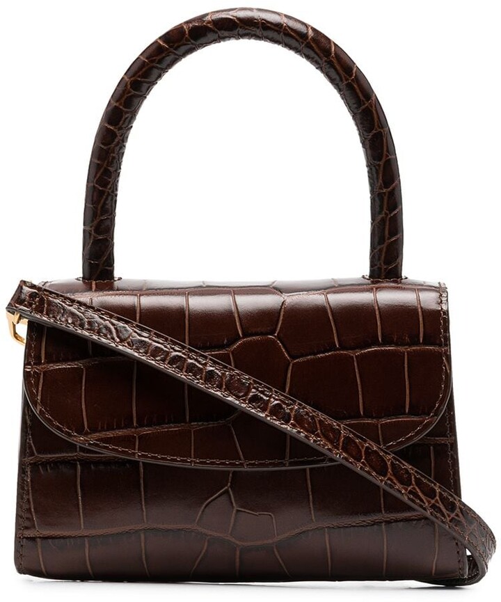 brown croc bolsauette bolsa