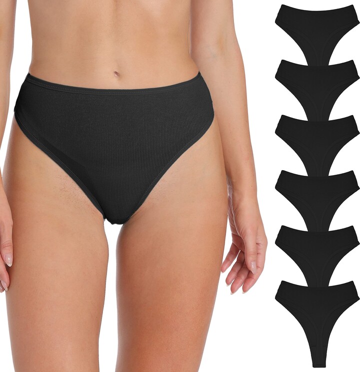 UMMISS High Waisted Underwear for Women Cotton Brazilian Bikini