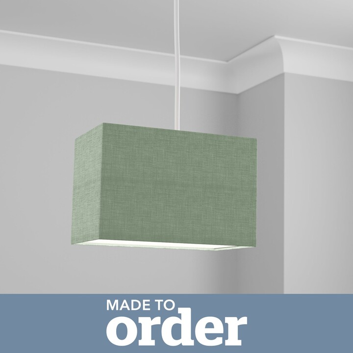 Dunelm Made To Order Rectangle Shade Green ShopStyle