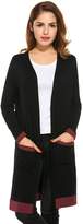 Thumbnail for your product : Meaneor Women's Light Weight Open Front Cardigan Long Cardigan with Pocket White S