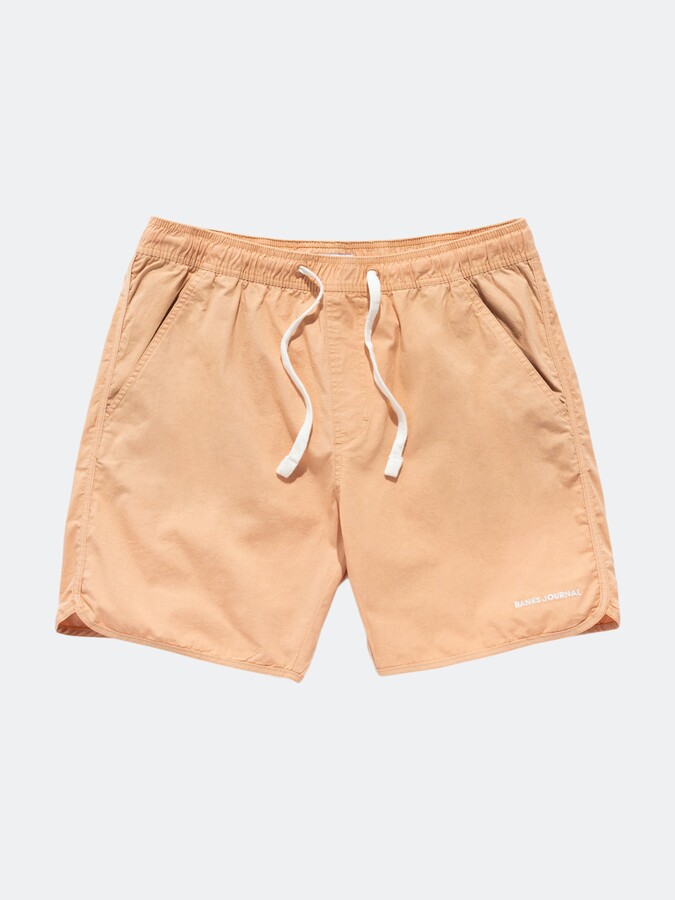 Banks Journal Label Elastic Boardshort - ShopStyle Activewear Shorts