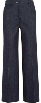 Calvin Klein Collection Cropped High-Rise Flared Jeans