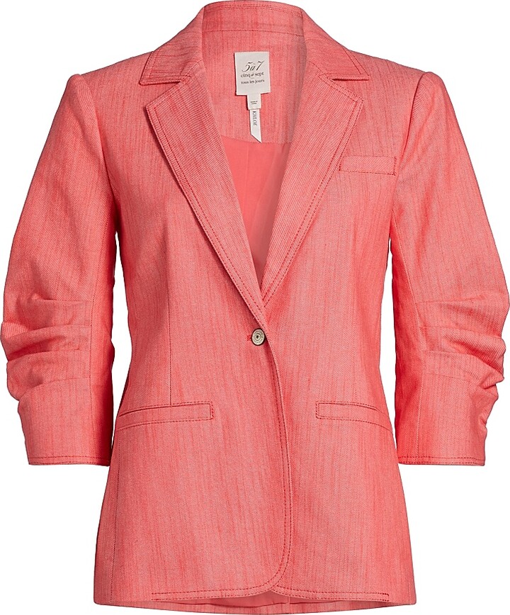 Cinq à Sept Women's Khloe Stretch Denim Blazer - Cherry Lemon - Size 00