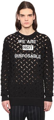Vivienne Westwood Printed Cutout Cotton Sweatshirt