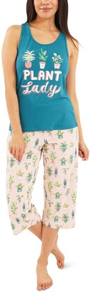 Munki Munki Nite Nite by Plant Lady Capri Pajamas Set