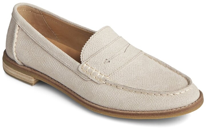 sperry seaport penny loafer black patent