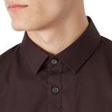 Thumbnail for your product : Frank & Oak 31920 Micro Print Andover Stretch Dress Shirt In Dark Plum