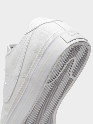 Nike Womens Court Legacy Canvas Sneaker in White