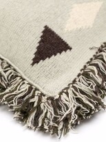 Thumbnail for your product : Alanui Intarsia-Pattern Fringed Cushion