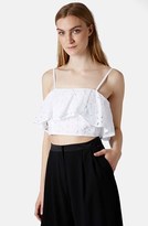 Thumbnail for your product : Topshop Broderie Ruffle Bralette
