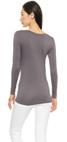 Thumbnail for your product : Three Dots Open Crew Neck Top