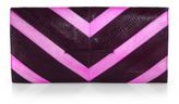 Thumbnail for your product : Beirn Extra Large Chevron Snakeskin Envelope Clutch