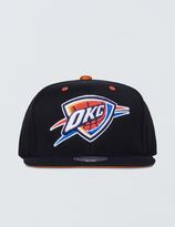 Thumbnail for your product : Mitchell & Ness OKC Thunder Solid Velour Logo Snapback