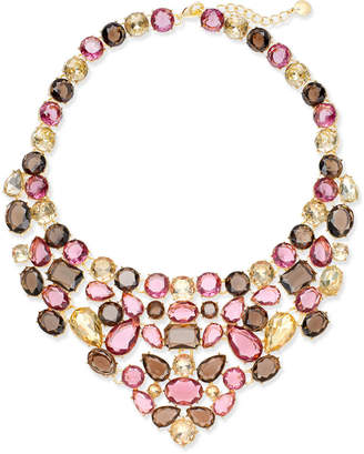 Charter Club Gold-Tone Multi-Stone Statement Necklace, Created for Macy's
