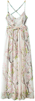 Thumbnail for your product : Choies Sakura Print Spaghetti Strap Backless Maxi Dress