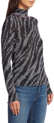Rag & Bone Zebra Shaw Turtleneck Sweater