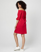 Thumbnail for your product : Le Château Off-the-Shoulder Tunic Dress