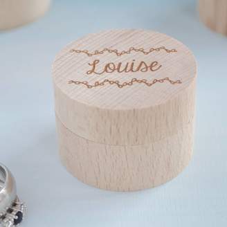 Keepsake Clouds and Currents Personalised Jewellery Ring Box