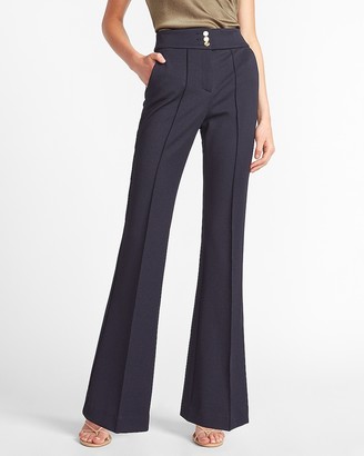 navy flare pants