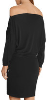 Thumbnail for your product : Roberto Cavalli Off-the-shoulder Stretch-jersey Mini Dress - Black