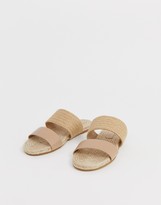 Thumbnail for your product : ASOS DESIGN Jaylin leather espadrille mules