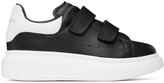 Thumbnail for your product : Alexander McQueen Kids Black & White Oversized Velcro Sneakers