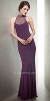 Thumbnail for your product : Mignon Beaded scoop turtleneck evening dresses