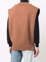 Thumbnail for your product : Maison Margiela V-neck sleeveless knitted jumper